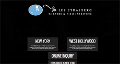 Desktop Screenshot of methodactingstrasberg.com